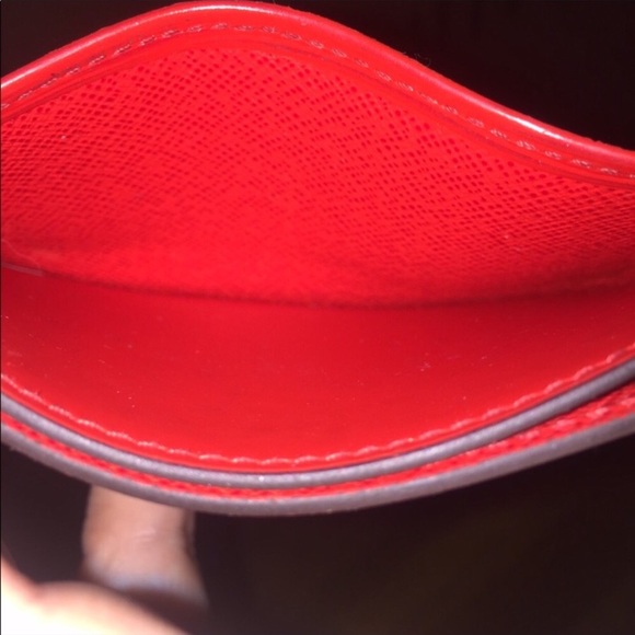 Authentic LV card holder red - Picture 6 of 6